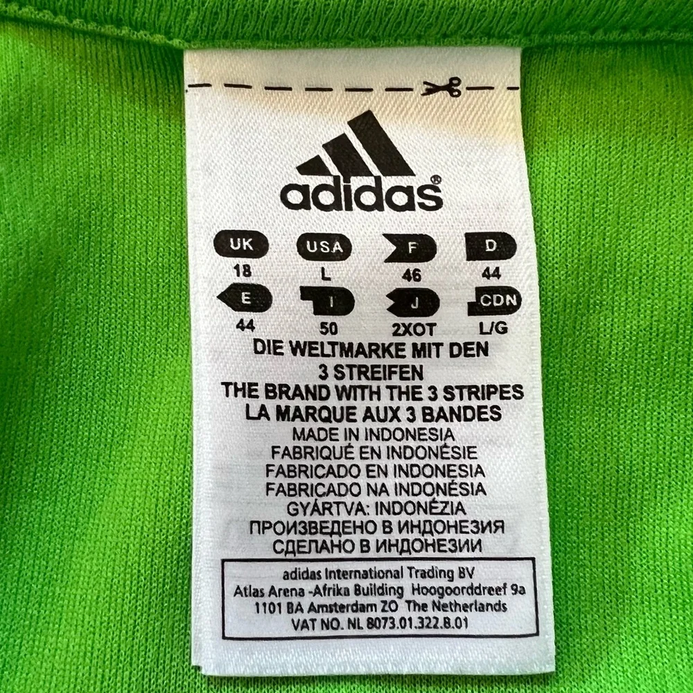 - Adidas Sz L Shamrock Run 3-Stripe Long Sleeve Fitness Top! EUC! - Picture 9 of 12